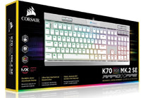 Thumbnail for CORSAIR K70 MK.2 MX Speed RGB Backlit RGB LED, Mechanical Brushed Aluminum frame Keyboard
