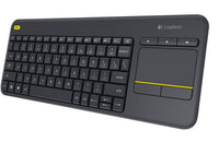 Thumbnail for LOGITECH K400 Plus Wireless Keyboard with Touchpad & Entertainment Media Keys Tiny USB Unifying receiver for HTPC connected TVs KBLT-K830BT
