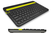 Thumbnail for LOGITECH K480 Bluetooth Wireless Multi Device Keyboard Black for PC Smartphone Tablet Windows Mac Android iOS