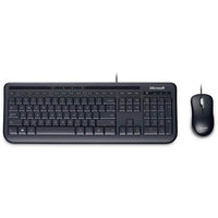 Thumbnail for MICROSOFT Wired Desktop 600 K&M USB Black Mouse & Keyboard Combo - Spill Resistant, Retail Pack