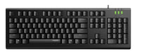 Thumbnail for RAPOO NK1800 Wired Keyboard, Entry Level, Laser Carved Keycap, Spill-Resistant, Multimedia Hotkeys  KBLT-K120