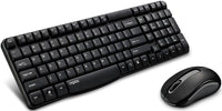 Thumbnail for RAPOO X1800S 2.4GHz Wireless Optical Keyboard Mouse Combo Black - 1000DPI Nano Receiver 12m Battery