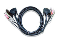 Thumbnail for ATEN KVM Cable 3m with DVI-D (Dual Link) USB & Audio to DVI-D (Dual Link), USB & Audio