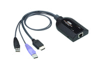 Thumbnail for ATEN KVM Cable Adapter with RJ45 to HDMI & USB to suit KM and KN series
