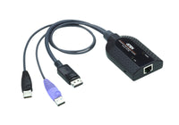 Thumbnail for ATEN KVM Cable Adapter with RJ45 to DisplayPort (w/ Audio Signal) & USB to suit KM and KN series