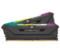 Thumbnail for CORSAIR Vengeance RGB PRO SL 32GB (2x16GB) DDR4 3600Mhz C18 Black Heatspreader for AMD Desktop Gaming Memory