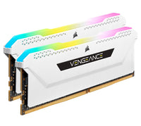 Thumbnail for CORSAIR Vengeance RGB PRO SL 16GB (2x8GB) DDR4 3200Mhz C16 White Heatspreader Desktop Gaming Memory