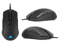 Thumbnail for Corsair M55 RGB PRO Ambidextrous Multi-Grip Gaming Black Mouse, 200-12,400 DPI, ICUE Software. s