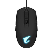 Thumbnail for Gigabyte AORUS M2 Optical Gaming Mouse USB Wired 6200 dpi 12500 fps 50g 3D Scroll 50 million click Matte Black RGB Fusion On-the-fly DPI Adjustment