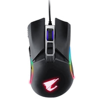 Thumbnail for GIGABYTE AORUS M5 Optical Gaming Mouse USB Wired 16000dpi 125fps 118g 3D Scroll 50 million clicks Matte Black RGB Fusion On-the-fly DPI Adjustment