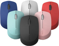 Thumbnail for RAPOO M100 2.4GHz & Bluetooth 3 / 4 Quiet Click Wireless Mouse Blue - 1300dpi Connects up to 3 Devices, Up to 9 months Battery Life