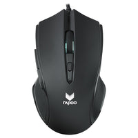 Thumbnail for RAPOO V20S LED Optical Gaming Mouse Black - Up to 3000dpi 16m Colour 5 Programmable Buttons