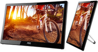 Thumbnail for AOC 15.6' 8ms 1366 x 768 USB 3.0 Powered Business Monitor - Tilt,VESA75mm