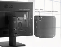 Thumbnail for LG VESA Mount Bracket - VESA 75x75mm or 100x100mm Intel NUC / Brix / Others only suitable for 24BK550Y and 27BK550Y only