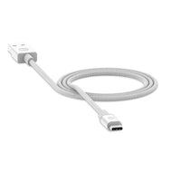 Thumbnail for MOPHIE USB-A to USB-C Cable - 1M - For USB-C Devices, USB-A Devices - White (409903209), Durable Connectors, Durable Braided Cable