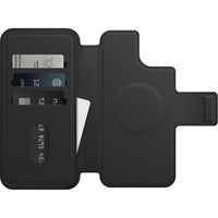Thumbnail for OTTERBOX Apple iPhone 14 Plus Folio for MagSafe - Shadow (Black) (77-90222), Strong Magnetic Alignment, Soft Touch