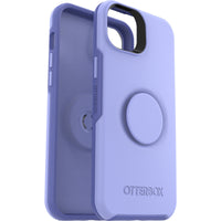 Thumbnail for OTTERBOX Apple iPhone 14 Plus Otter + Pop Symmetry Series Antimicrobial Case - Periwink (Purple) (77-88749), Durable Protection, Swappable PopTop