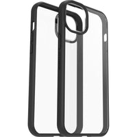 Thumbnail for OTTERBOX Apple iPhone 14 Plus React Series Antimicrobial Case - Black Crystal (Clear/Black) (77-88874), Raised Edges Protect Screen & Camera