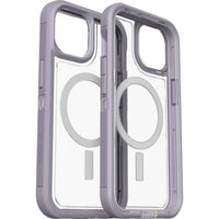 Thumbnail for OTTERBOX Apple iPhone 14 / iPhone 13 Defender Series XT Clear Case with MagSafe - Lavender Sky (Purple) (77-90063)