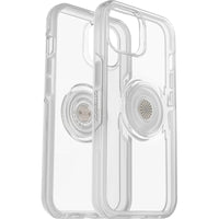 Thumbnail for OTTERBOX Apple iPhone 14 / iPhone 13 Otter + Pop Symmetry Series Clear Case - Clear Pop (77-89701), 3X Military Standard Drop Protection