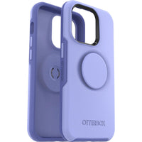 Thumbnail for OTTERBOX Apple iPhone 14 Pro Otter + Pop Symmetry Series Antimicrobial Case - Periwink (Purple) (77-88760), Durable Protection, Swappable PopTop