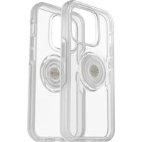 Thumbnail for OTTERBOX Apple iPhone 14 Pro Otter + Pop Symmetry Series Clear Case - Clear Pop (77-88796), 3X Military Standard Drop Protection