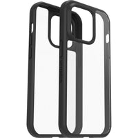 Thumbnail for OTTERBOX Apple iPhone 14 Pro React Series Antimicrobial Case - Black Crystal (Clear/Black) (77-88890), Raised Edges Protect Screen & Camera