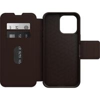 Thumbnail for OTTERBOX Apple iPhone 14 Pro Max Strada Series Case - Espresso (Brown) (77-88568), Wireless Charge Compatible, Credit Card Storage