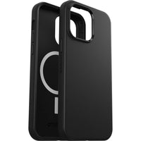 Thumbnail for OTTERBOX Apple iPhone 14 Pro Max Symmetry Series+ Antimicrobial Case for MagSafe - Black (77-89062), 3X Military Standard Drop Protection