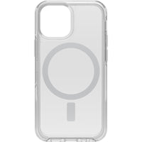 Thumbnail for OTTERBOX Apple iPhone 13 mini Symmetry Series+ Clear Antimicrobial Case for MagSafe (77-83650) - Clear - Strong magnetic alignment and attachment