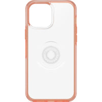 Thumbnail for OTTERBOX Apple iPhone 13 Pro Max Otter + Pop Symmetry Series Clear Case - Melondramatic (Clear/Orange) (77-83713), Swappable PopTop