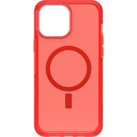 Thumbnail for OTTERBOX Apple iPhone 13 Pro Max Symmetry Series+ Clear Antimicrobial Case for MagSafe (77-83666) - In The Red - Seamless interaction with MagSafe