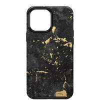 Thumbnail for OTTERBOX Apple iPhone 13 Pro Max Symmetry Series Antimicrobial Case - Enigma Graphic (Black/Gold) (77-83580), Wireless charging compatible
