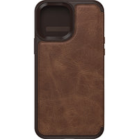 Thumbnail for OTTERBOX Apple iPhone 13 Pro Max Strada Series Case 77-85801 - Espresso Brown - Slim profile slips easily in and out of pockets
