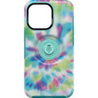 Thumbnail for OTTERBOX Apple iPhone 13 Pro Otter + Pop Symmetry Series Antimicrobial Case - Day Trip Graphic (Green/Blue/Purple) (77-84578), Swappable PopTop