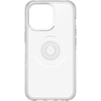 Thumbnail for OTTERBOX Apple iPhone 13 Pro Otter + Pop Symmetry Series Clear Case - Clear Pop (77-84517), Integrated PopGrip, Wireless charging compatible
