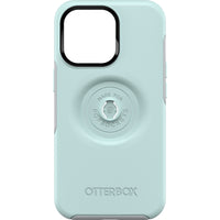 Thumbnail for OTTERBOX Apple iPhone 13 Pro Otter + Pop Symmetry Series Antimicrobial Case - Tranquil Waters (Blue) (77-83545), Integrated PopGrip