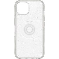 Thumbnail for OTTERBOX Apple iPhone 13 Otter + Pop Symmetry Series Clear Case - Stardust Pop (77-85395 ), Swappable PopTop, Wireless charging compatible