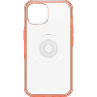 Thumbnail for OTTERBOX Apple iPhone 13 Otter + Pop Symmetry Series Clear Case - Melondramatic (Clear/Orange) (77-85392), Swappable PopTop