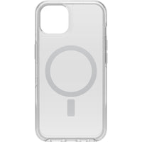Thumbnail for OTTERBOX Apple iPhone 13 Symmetry Series + Clear Antimicrobial Case for MagSafe - Ant Clear (77-85644) - Wireless charging compatible