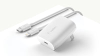 Thumbnail for BELKIN BOOST Orange CHARGEOrange 18W or 20W USB-C PD Wall Charger White