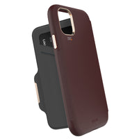 Thumbnail for FORCE TECHNOLOGY Monaco Wallet Case for Apple iPhone 11 Pro - Mulberry EFCFLAE170MUL, 6m Military Standard Drop Tested, 2 Convenient card/cash pockets