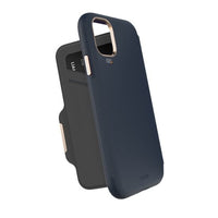 Thumbnail for FORCE TECHNOLOGY Monaco Wallet Case for Apple iPhone 11 Pro Max - Blackberry EFCFLAE172BLG, 6m Military Standard Drop Tested, 2 Convenient card/cash pockets