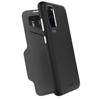 Thumbnail for FORCE TECHNOLOGY Monaco Wallet 5G Case for Samsung Galaxy S20+ - Black EFCFLSG262BSG, 6m Military Standard Drop Tested, Convenient card/cash pockets, Slim design