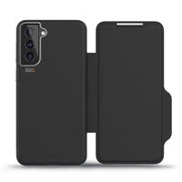 Thumbnail for FORCE TECHNOLOGY Monaco Wallet Case for Samsung Galaxy S21 5G - Black EFCFLSG270BSG, 6m Military Standard Drop Tested, Convenient card/cash pockets, Slim design