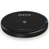 Thumbnail for EFM 15W Wireless Charge Pad - With USB to Type-C Charge Cable - Black (EFWP15U900BLA), WPC Qi Certified, 15 Watt Ultra Fast Charge, Sleek Design