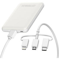 Thumbnail for OTTERBOX 5K mAh 3-In-1 Power Bank - Mobile Charging Kit - White