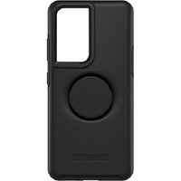 Thumbnail for OTTERBOX Samsung Galaxy S21 Ultra 5G Otter + Pop Symmetry Series Case - Black (77-81709), Wireless Charging Compatible, Ultra-Thin Design