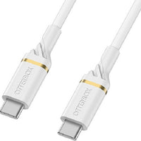 Thumbnail for OTTERBOX USB-C To USB-C 1 Meter Fast Charge USB 2.0 / USB PD Cable - Cloud Dust White ( USB C To USB C ) - Durable, trusted