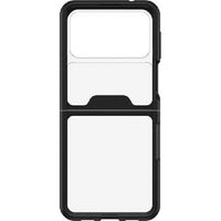 Thumbnail for OTTERBOX Samsung Galaxy Z Flip3 5G Symmetry Series Flex Case - Black Crystal (Clear/Black) (77-84199) Sleek profile and precision design